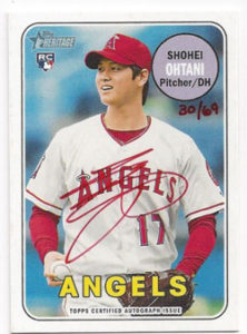 Shohei Ohtani Red One 2018 Topps Heritage
