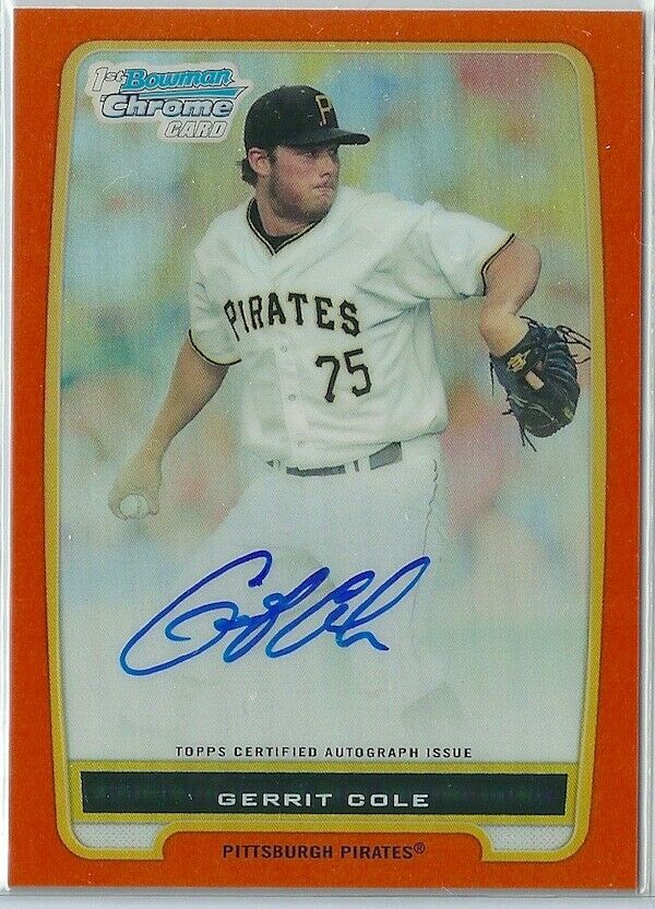baseball trading cards most expensive gerrit cole
