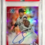 Clarke Schmidt Bowman Red Autograph Card