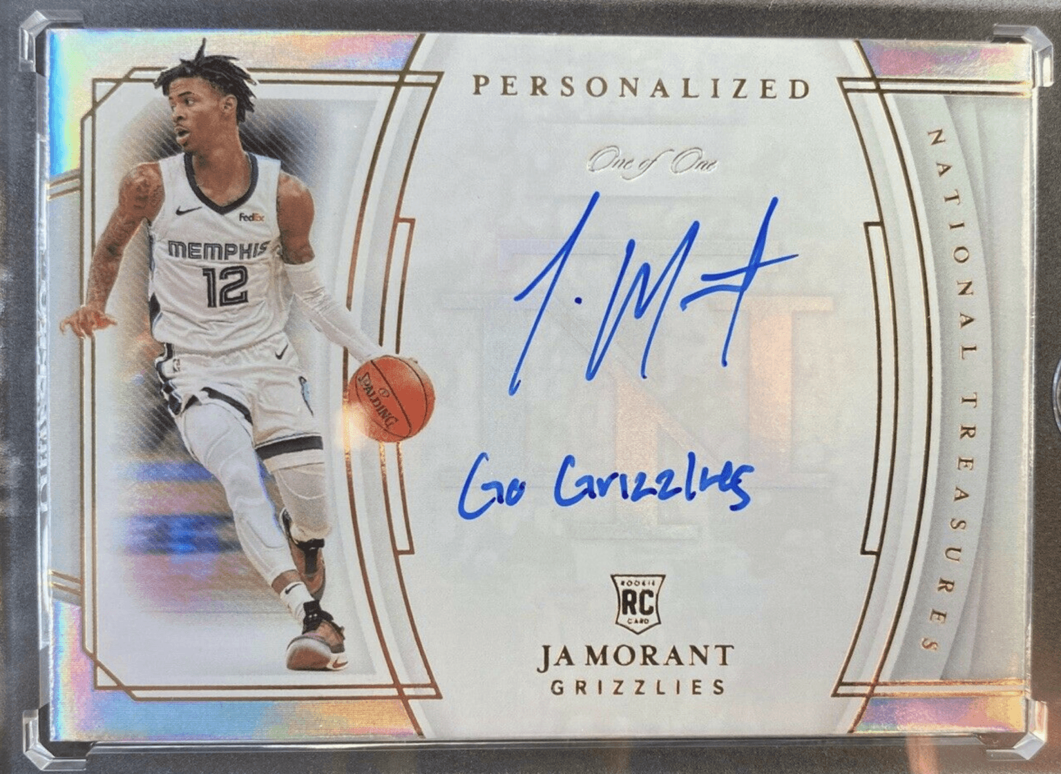 JA Morant Sports Card Auto