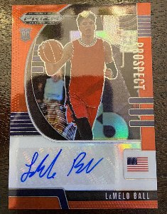 LaMelo Ball 2020-21 Panini Prizm Rookie Red Auto
