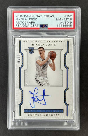 2015 National Treasure RC #152 ...a showstopper of a card for sure ...this is definitely one of Jokic's top cards and most expensive investments
